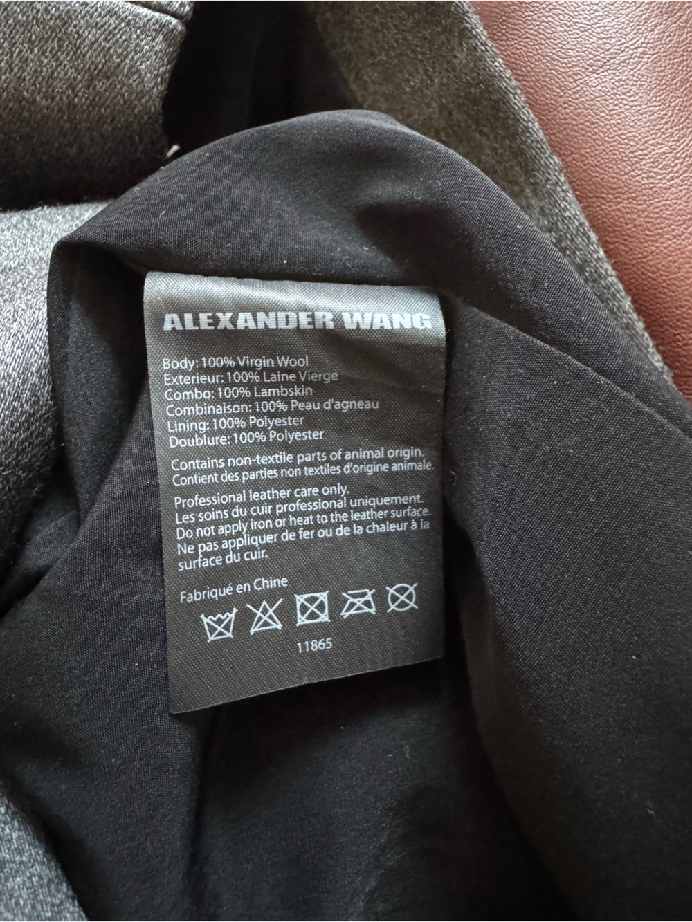 ALEXANDER WANG Leather and Wool Pinafore Dress 2 - Picture 12 of 12